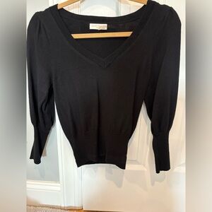 Ramy Brook Black V-Neck Top